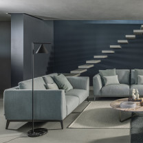 Black Flos Captain Flint LED Floor Lamp