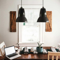 Anglepoise Original 1227 Midi Pendant Jet Black in Office