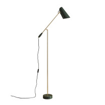 Northern Birdy Floor Lamp Green/Brass
