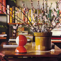 Orange Artemide Eclisse Table Lamp