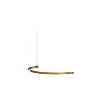 Panzeri Brooklyn Round Suspension LED 100 Semicircular Brass