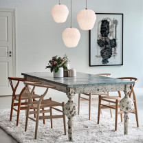 Le Klint The Bouquet 130M1 Pendant Multiples Above Dining Table