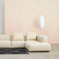 HAY Nelson Cigar Bubble Pendant Above Sofa