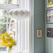 HAY Nelson Saucer Crisscross Bubble Pendant in Dining Room
