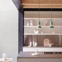 Anglepoise Type 80 Pendant Pistachio Green in Kitchen