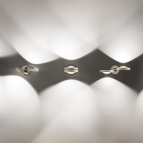 Lodes Nautilus LED Wall Light White Champagne Multiples