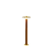 Panzeri Venexia LED Floor Lamp 70 Wood Matt Brass