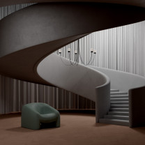 Moooi Gravity LED Chandelier Gravity in stairwell