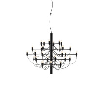 Flos 2097/30 Chandelier - Matte Black / Frosted Bulbs