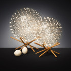 Moooi Raimond II Tensegrity LED Floor Lamp Both Sizes on Black Background