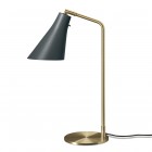 RUBN Miller Table Lamp Slate Grey Brass Base