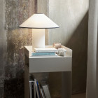 &Tradition Colette Table Lamp White & Black on Cabinet