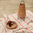 Ferm Living Porti Braided Lamp LED on Picnic Blanket