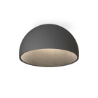 Vibia Duo Petra LED Ceiling Light - Large, Graphite, Flat