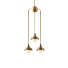 Bert Frank Eos Pendant Drop 3 Dual Brushed Brass