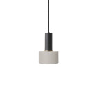 Ferm Living Collect Low Socket Pendant Disc Black Grey