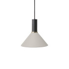 Ferm Living Collect Low Socket Pendant Cone Black Grey
