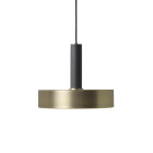 Ferm Living Collect Brass Pendant Record Black High