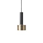 Ferm Living Collect Brass Pendant Disc High Black