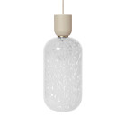 Ferm Living Collect Bell Socket Pendant Glass Tall Cashmere Casca