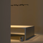 Vibia Nexum Rectangular LED Pendant  Ceiling Light Lifestyle Table