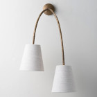 Porta Romana Huck Wall Light Large Fabric Shades