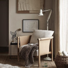 Anglepoise Original 1227 Floor Lamp Linen White in Living Room