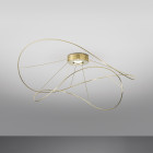 Axolight Hoops LED Ceiling Light Gold in SItu