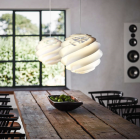 Le Klint Swirl 3 Pendant Multiples Above Table