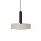 Ferm Living Collect High Socket Pendant Record Black Grey