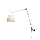 Artemide Tolomeo Mega Wall Light Aluminium Parchment 32