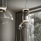 Flos Noctambule Low Cylinder and Bowl LED Pendant