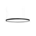 Panzeri Zero Round Horizontal LED Pendant 75 Black