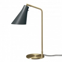RUBN Miller Table Lamp Slate Grey Brass Base