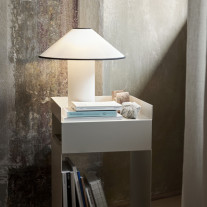 &Tradition Colette Table Lamp White & Black on Cabinet
