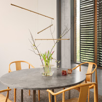 Brass Fritz Hansen Oneline LED Pendants