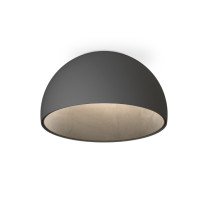 Vibia Duo Petra LED Ceiling Light - Large, Graphite, Flat