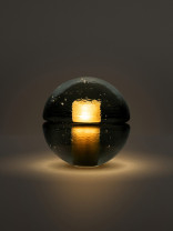 Bocci 14p Portable Lamp grey on dark background