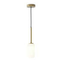 Astro Tacoma Pendant Antique Brass Tacoma Reed White