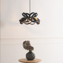 Tom Raffield Noctis Skipper Pendant Above Table