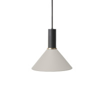 Ferm Living Collect Low Socket Pendant Cone Black Grey