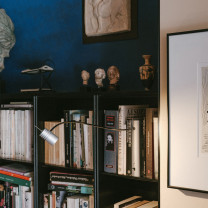 Santa & Cole Bib Luz Table Lamp Lifestyle Bookshelf 4