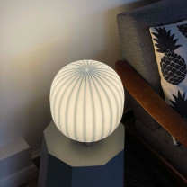 Established & Sons Filigrana T2 Table Lamp - Blue, Lit