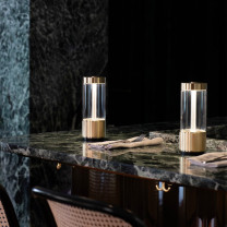 Brass Buster + Punch Takeout LED Portable Lamps