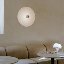 New Works Kantarell Wall / Ceiling Light Above Sofa