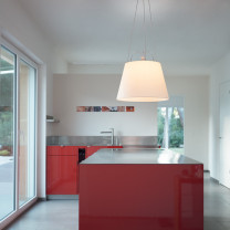 Artemide Tolomeo Mega Suspension in Kitchen