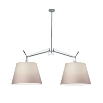 Artemide Tolomeo Basculante Suspension 42 Parchment