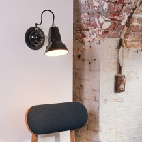 Anglepoise Original 1227 Wall Light Jet Black Above Chair