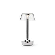 Flos Bon Jour Unplugged LED Portable Lamp - Chrome