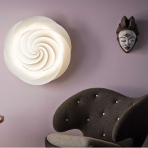Le Klint Swirl Ceiling/Wall Light White on Wall